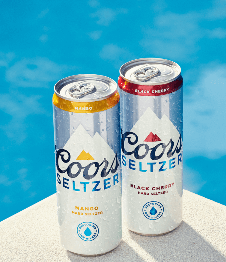 Coors Seltzer cans