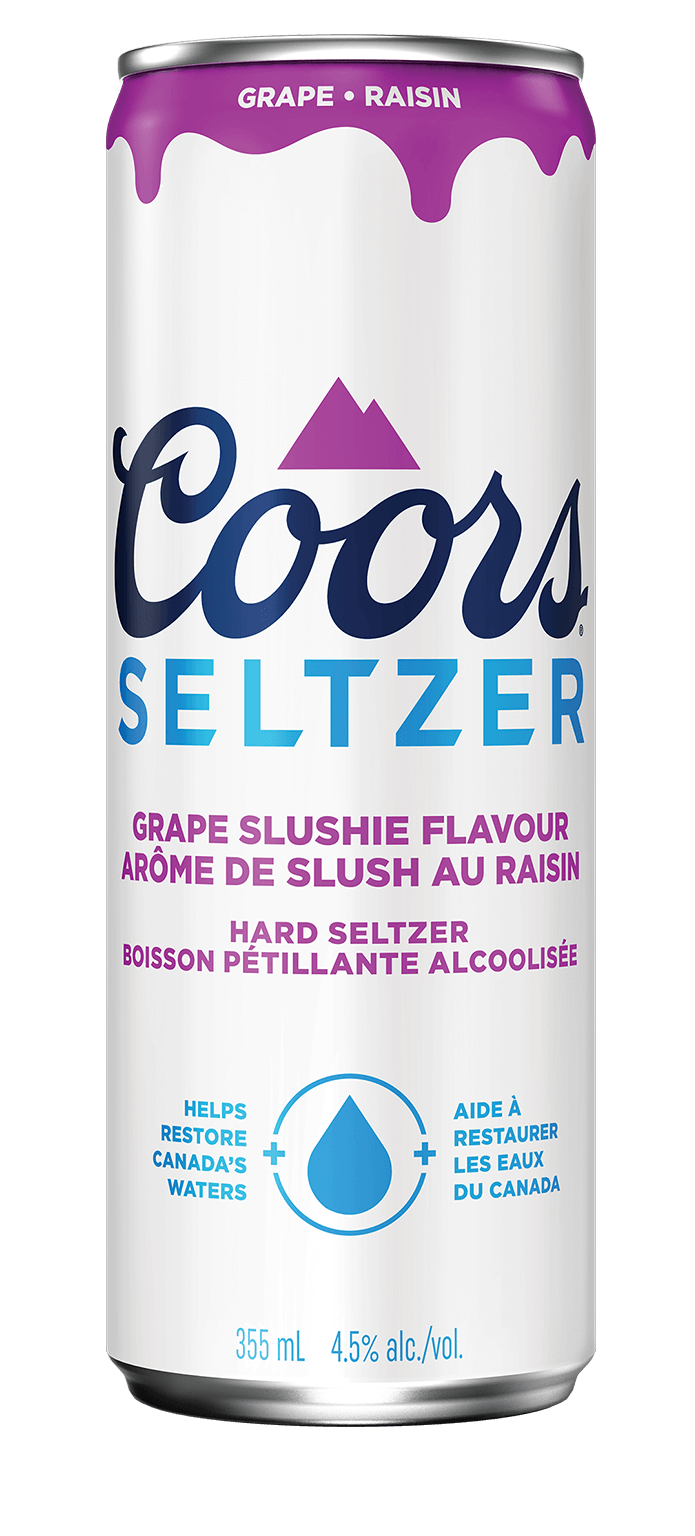 coors seltzer grape slushie flavour